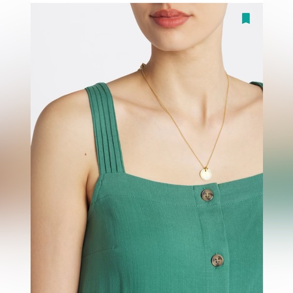 Market & Spruce SL Button Down Wide Strap Top S - Picture 2 of 10